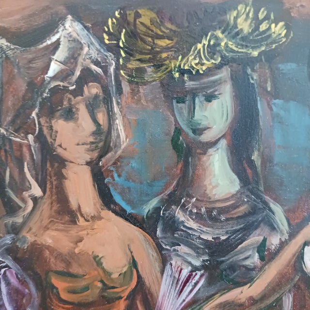 Frederic Taubes was an important Polish-born American painter, and this is an excellent example of his work. Oil on...