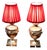 Vintage Gothic Style Silver Plated Table Lamps, 1930, Set of 2 For Sale
