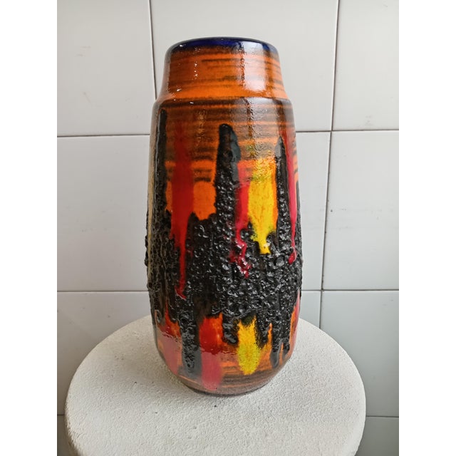 1970s West German Fat Lava Vase, 1970s For Sale - Image 5 of 5