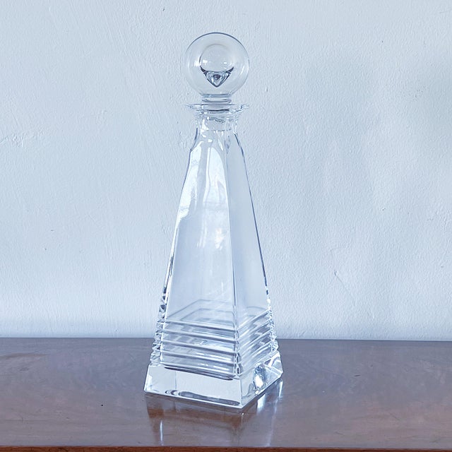 Vintage Tiffany & Co. “Frank Lloyd Wright” Art Deco Pyramid Crystal