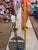 Vintage Mid Century Modern Chrome & Brass Floor Lamp Glass Table Hollywood Regency Faux Bamboo For Sale - Image 9 of 10