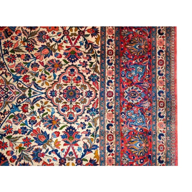 Early 20th Century Persian Kashan Rug For Sale In Chicago - Image 6 of 13