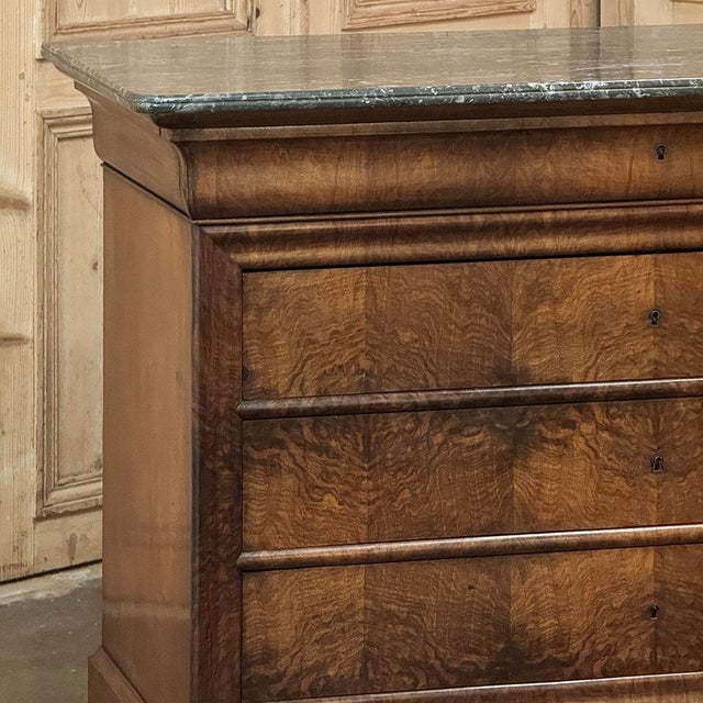 19th Century French Louis Philippe Marble Top Commode by Georges Guerin of Paris For Sale In Dallas - Image 6 of 18