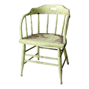 Antique Painted Captain's Chair