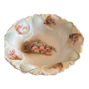 Antique (1902) Rs Prussia Transferware/Handpainted Bowl: A Charming Example of Turn of the Century German Porcelain