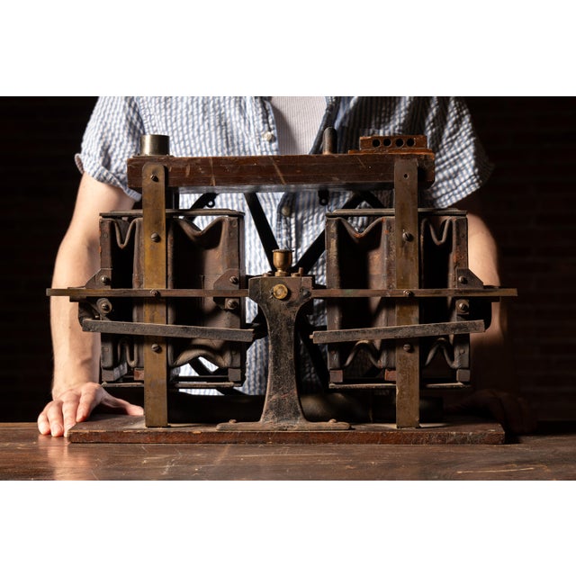 c. 1900s/1910s; Link Piano and Organ Co. - Huntington, IN Early orchestrion or mechanical organ pump assembly constructed...