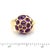 Pomellato Amethyst 18k Rose Gold Harem Cocktail Ring - Size 6.5 For Sale - Image 4 of 12