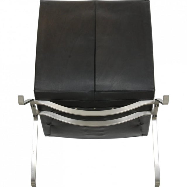 PK-22 Chair in Black Grace Leather by Poul Kjærholm For Sale - Image 4 of 16