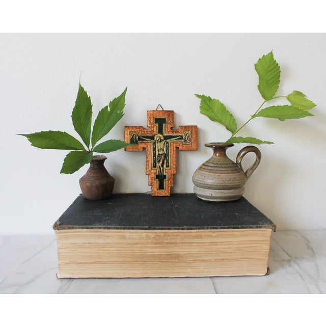 Italian Gold Leaf Wall Crucifix For Sale - Image 10 of 10