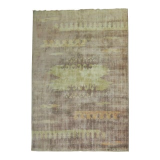 Lavender Field Turkish Shabby Chic Rug rug no.j1836 For Sale