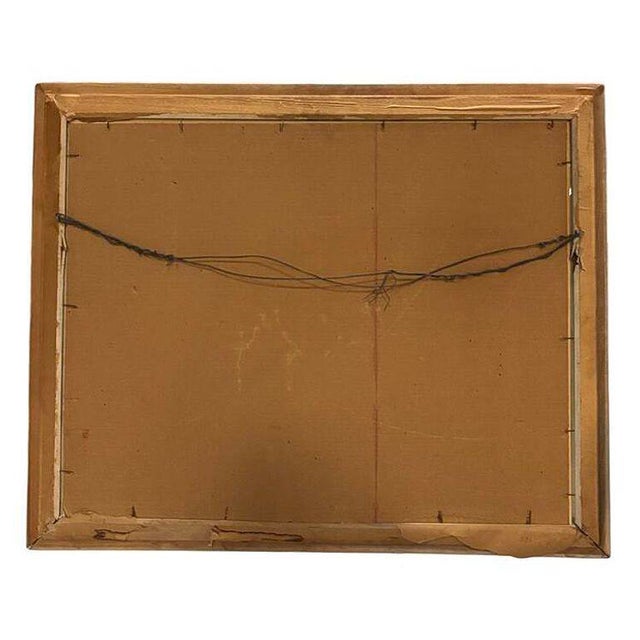 1940 Tropical Crane /Egret Scenic Print, Mirror Framed by Billy Seay for Turner For Sale - Image 9 of 9