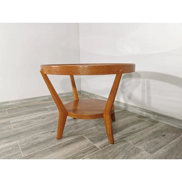 Wood Coffee Table by K. Kozelka For Sale - Image 7 of 10