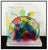 The Sculpture measures approx. 15"H x 20"W (when expanded) and is very nice in person where the vivid color that is...