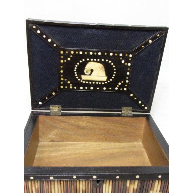 Black Anglo Indian Quill Box For Sale - Image 8 of 10