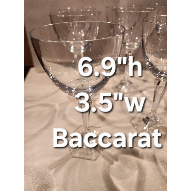 Twelve Baccarat Opera Wine Glasses For Sale - Image 4 of 9