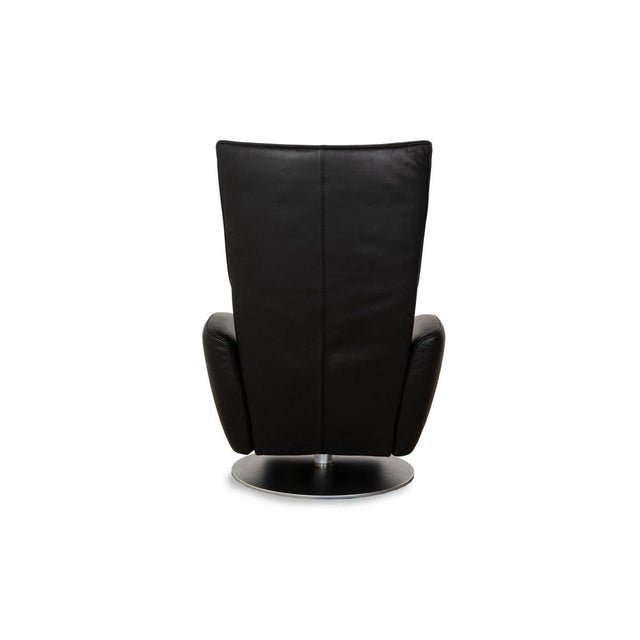Mate Leather Armchair in Black from FSM For Sale - Image 11 of 13