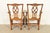 Kindel Furniture Georgian Carved Mahogany Armchairs, Pair For Sale - Image 12 of 13