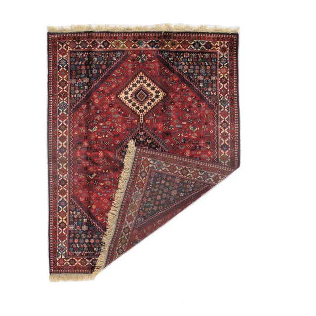 2020s Persian Yalameh Tribal Design Rug For Sale - Image 4 of 5