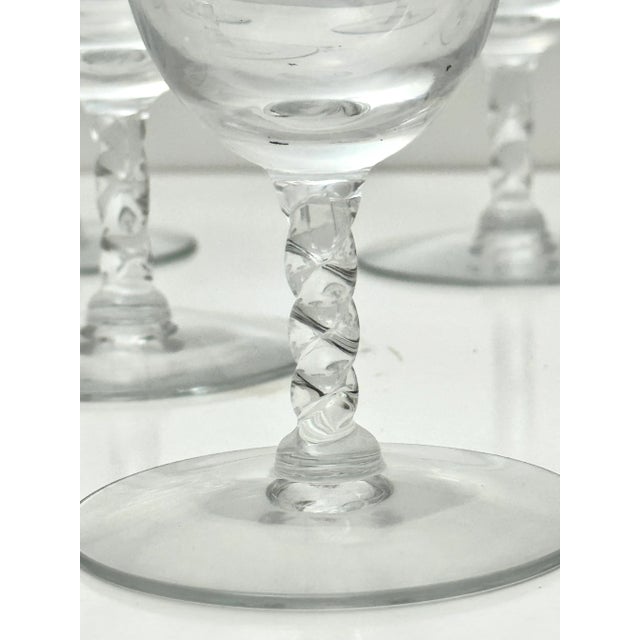 1960s Margarita Glasses With Twisted Stems- Set of 10 For Sale - Image 4 of 5