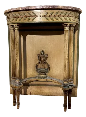 Louis XVI Style Wooden Console Table
