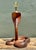 Mid-Century Modern Vintage Hand Carved Wood Cobra Lamp For Sale - Image 3 of 12