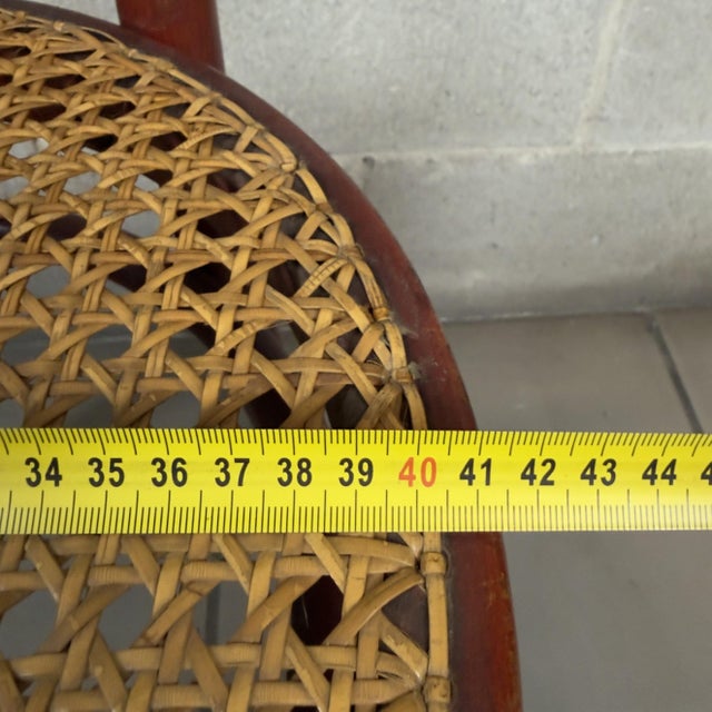 Vintage Chairs in Bent Wood and Vienna Straw, 1960s, Set of 2 For Sale - Image 10 of 13