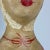 Mid 19th Century French Marotte/Milliner Mannequin Bust in White Hood & Green Dress For Sale - Image 12 of 12