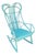 19Thc Original Green Painted Bentwood Rocking Chair For Sale