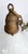 1920's Art Nouveau Ribbed Clambroth Glass Pendant Light For Sale - Image 4 of 8