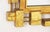 Plastic Mid-Century Brutalist Gold Leaf Gilt Mirror from Syrocco, New York, 1970 For Sale - Image 7 of 9