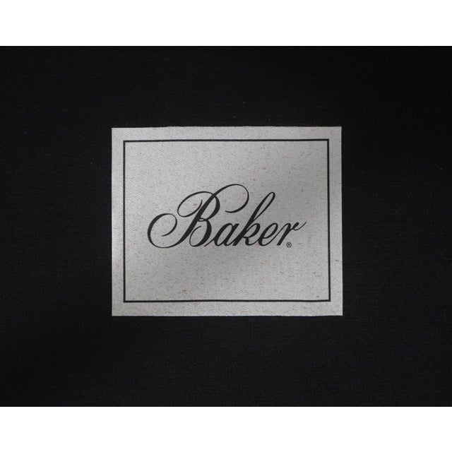 Baker Mahogany Leather Chippendale Window Bench For Sale - Image 16 of 17
