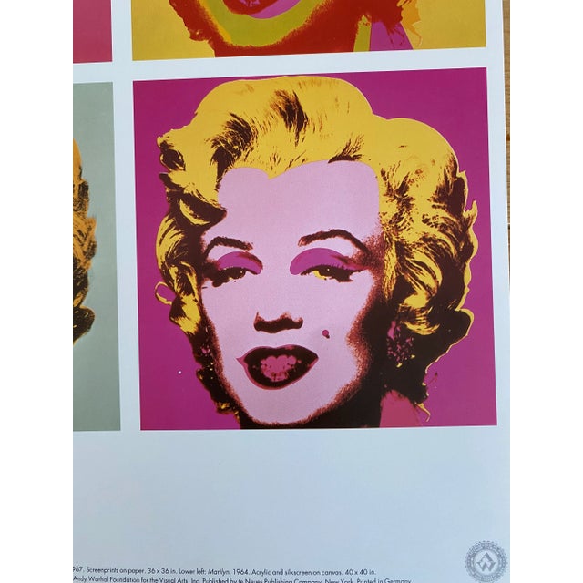 1993 Andy Warhol Foundation "Four Marilyns - 1964/1967" Pop Art Lithograph Print For Sale - Image 6 of 11