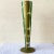 Mid-Century Modern Mid Century Modern Green and Gold Glass Vase For Sale - Image 3 of 9