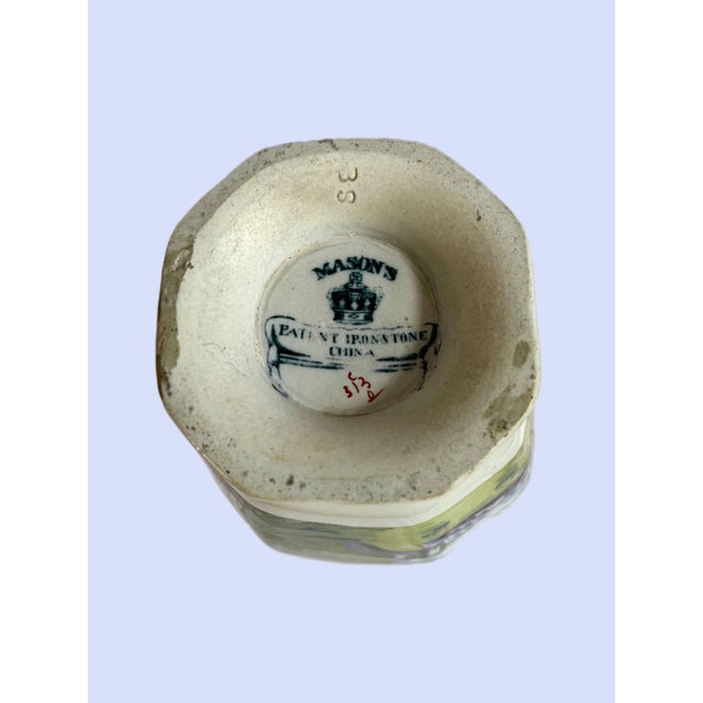 Ceramic Antique Mason Chinoiserie Urn With Lid For Sale - Image 7 of 8