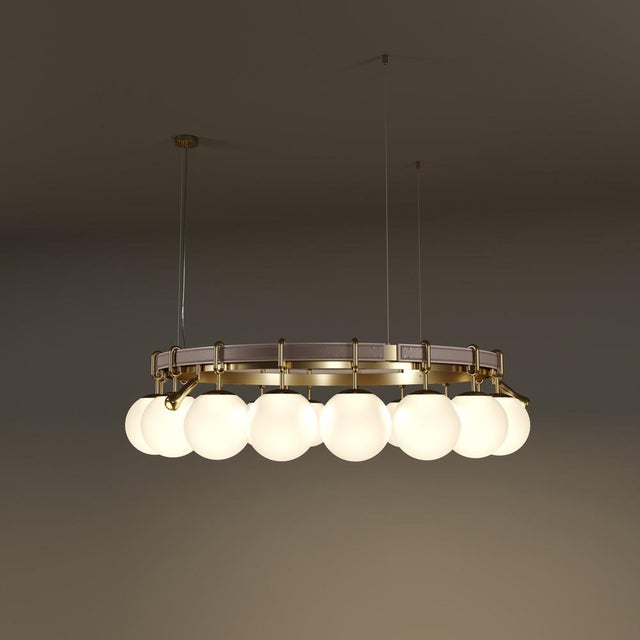 Metal Pearl Suspension Lamp by Creativemary For Sale - Image 7 of 16