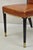 Brown Late 20th Century French Art Deco Style Brown Leather Ebonized Frame Dining Chairs - Set of 8 For Sale - Image 8 of 18