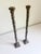 Metal Giacometti Style 19” Cast Bronze Candlesticks, a Pair For Sale - Image 7 of 10
