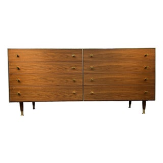 Mid-Century Modern Eight-Drawer Walnut Dresser by R-Way Furniture For Sale