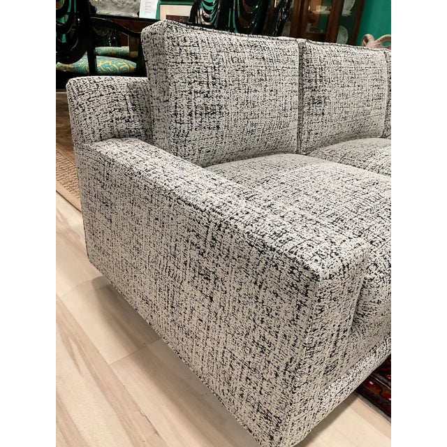 1960s Bernhardt Boucle Upholstered Sofa For Sale In Cleveland - Image 6 of 13