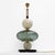 Mid-Century Modern Geometric Murano Glass Table Lamps in Green and White from Sottsass, 2000, Set of 2 For Sale - Image 3 of 8