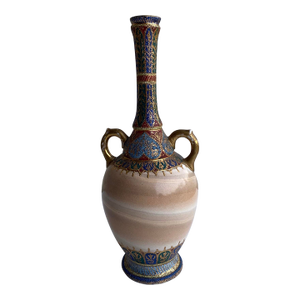 Antique Royal Bonn "Cashmir Misrmor" Design Tapestr Pitcher, Vase (1893–1923)