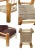 Hand Hewn Pine Log Armchair and Ottoman For Sale - Image 4 of 11