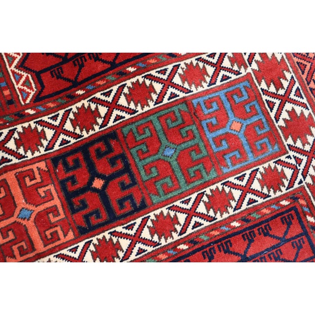 Vintage Afghan Turkmen Hand-Knotted Wool Rug, 1990s For Sale - Image 14 of 18