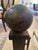 Traditional Huge Antique Iron Cannonball Andirons -a Pair For Sale - Image 3 of 8