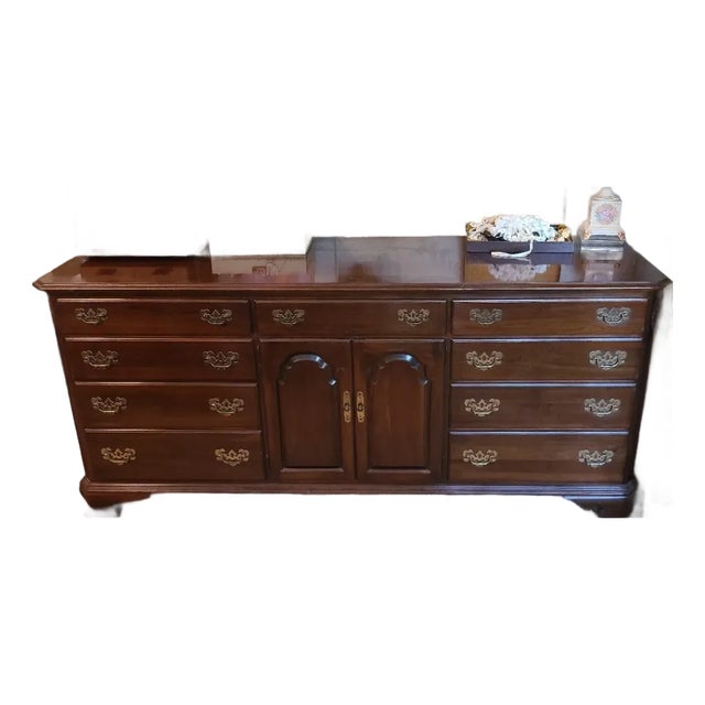 Ethan Allen Georgian Court Triple Dresser For Sale