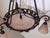 1920s Art Deco Lunéville Pink Frosted and Wrought Iron Chandelier 1925 by Muller Frères, 1920s For Sale - Image 5 of 15