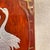 Crane Waves and Moon Brass and Silver Inlay Japanese Lacquer Wall Plaque Panel For Sale In Sacramento - Image 6 of 7