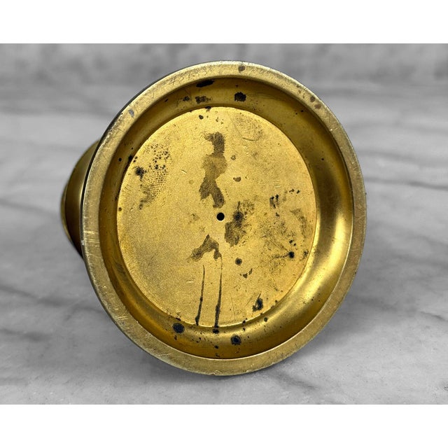 Antique Traditional Moorish Brass Library Inkwell For Sale - Image 9 of 9