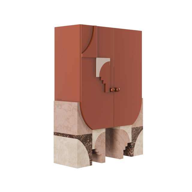 Contemporary Arkos Bar Cabinet by Ömer Öztürk For Sale - Image 3 of 18