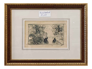 Pietro Annigoni, Drawing on Paper, Framed